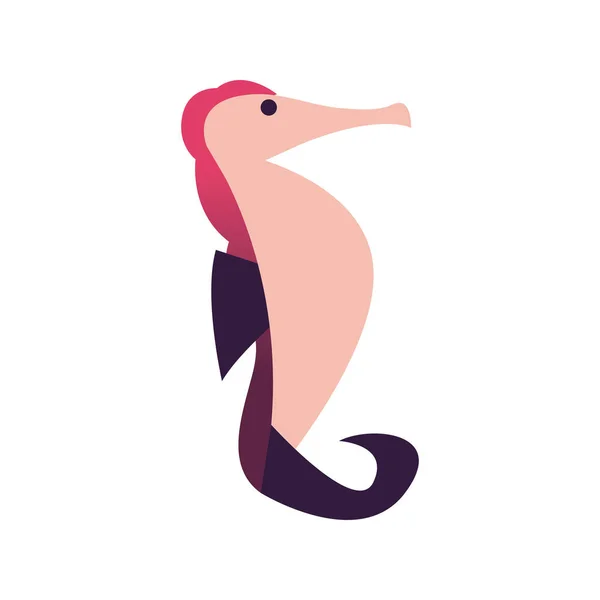 Морський коник значок тварини Векторний дизайн — стоковий вектор