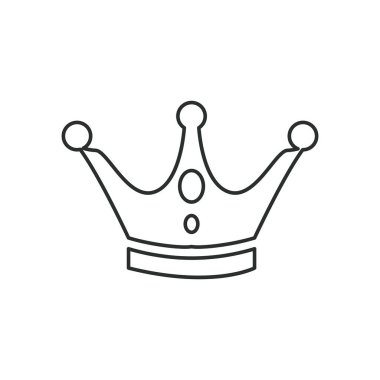 kraliyet taç ikon vektör tasarımı