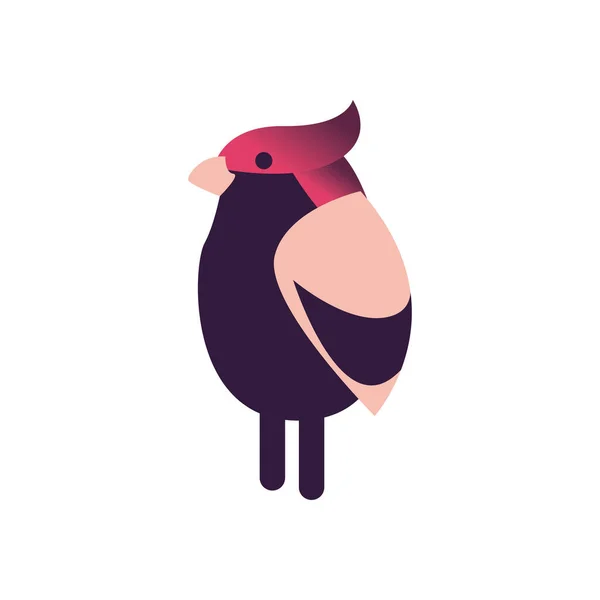 Diseño de vector icono abstracto pájaro — Vector de stock