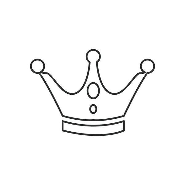 Couronne royale icône vectoriel design — Image vectorielle