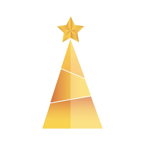 Весёлого Рождества, векторный дизайн сосны — стоковый вектор