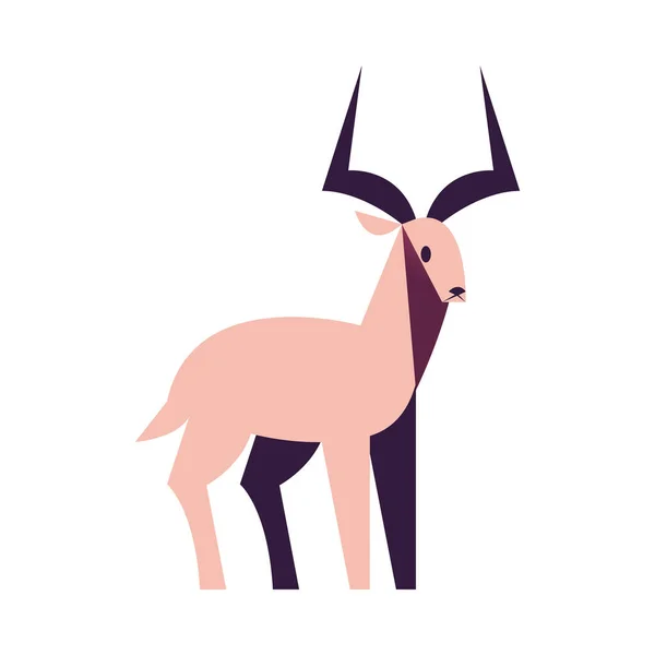 Goat abstract icon vector design — Stock Vector