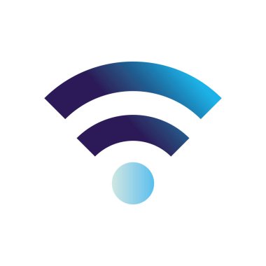 İzole edilmiş wifi bölgesi vektör tasarımı