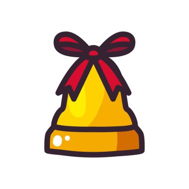 Papyon vektör tasarımlı mutlu noel çanları