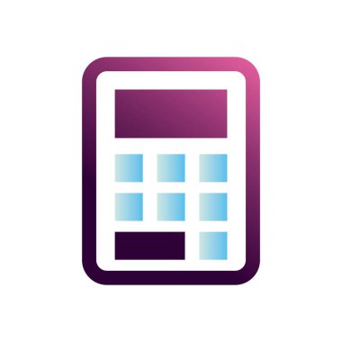 hesap makinesi araç simgesi vektör tasarımı