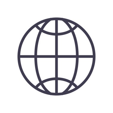 Küresel küre çizgisi biçim vektör tasarımı