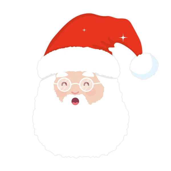 Merry christmas santa cartoon vector design — Stock Vector