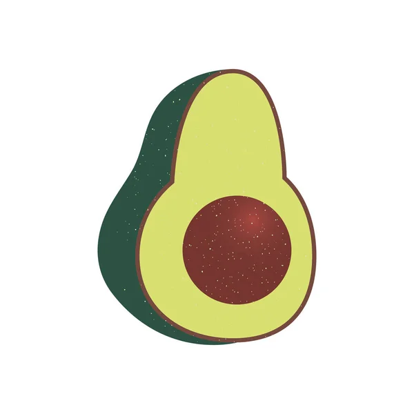 Desenho do vetor ícone de frutas de abacate — Vetor de Stock