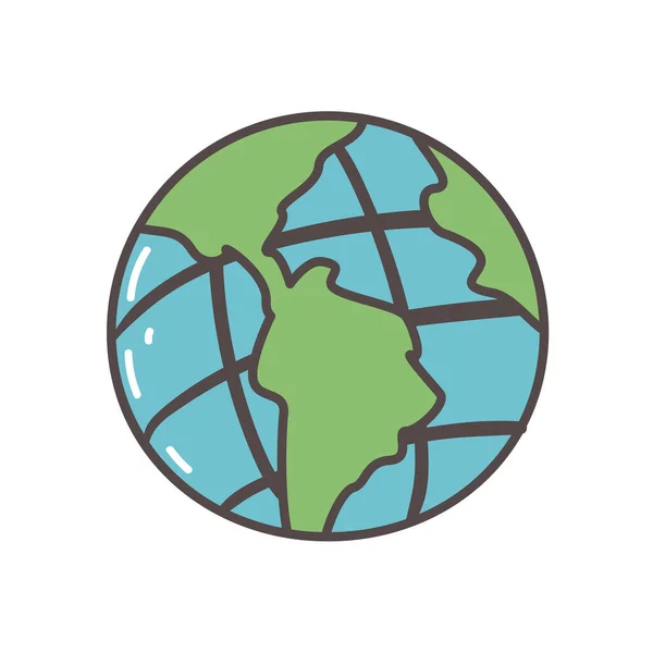 Esfera del mundo icono diseño de vectores — Archivo Imágenes Vectoriales