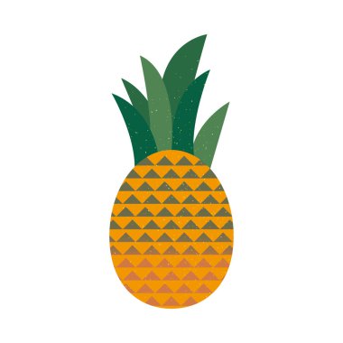 ananas meyve ikonu vektör tasarımı
