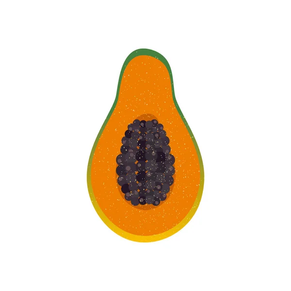 Papaye fruit icône vectoriel design — Image vectorielle