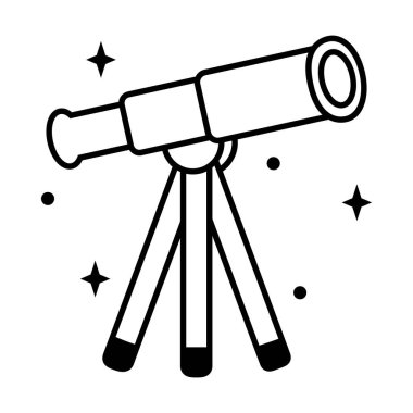 teleskop aracı simgesi, satır biçimi