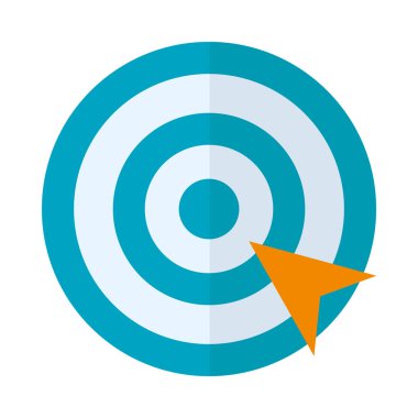 konum ok simgesine sahip hedef, düz biçim