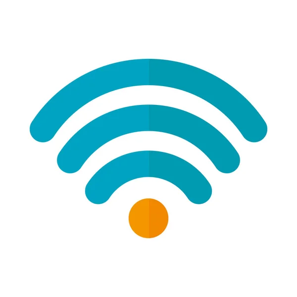 Wifi-Symbol Symbol, flacher Stil — Stockvektor
