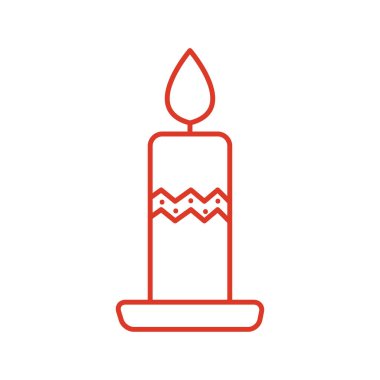 Mutlu noeller mum vektör tasarımı