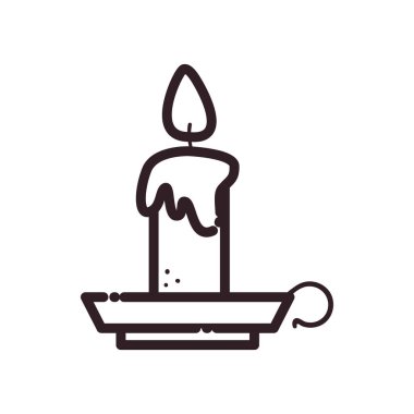 Mum hattı biçim ikon vektör tasarımı