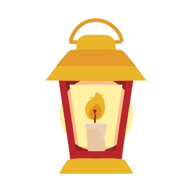 Fener vektör tasarımındaki mum