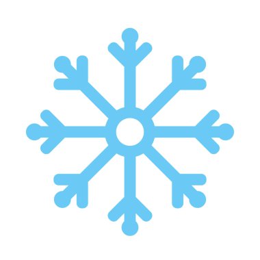 Kış mevsimi vektör tasarımının kar tanesi simgesi