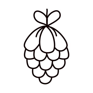 Yay tasarımı ile mutlu noel kozalakları