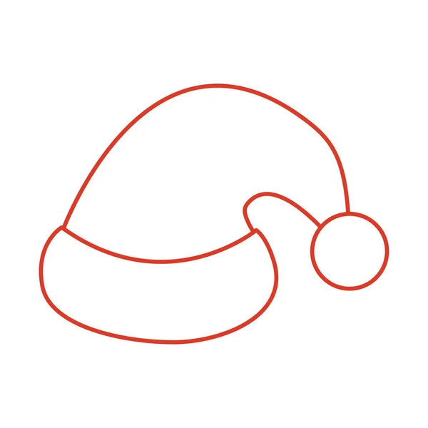 Веселий різдвяний капелюх Векторний дизайн — стоковий вектор