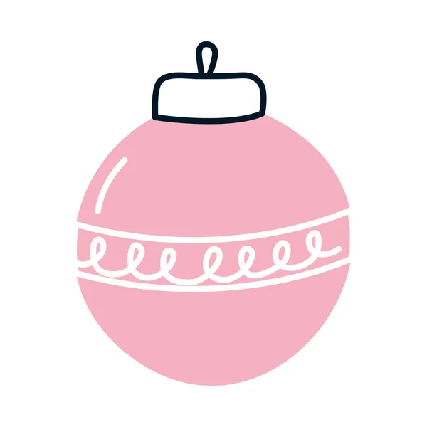 Feliz Navidad esfera vector de diseño — Vector de stock