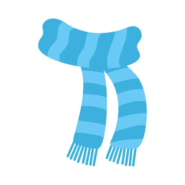 Invierno rayas bufanda icono vector de diseño — Vector de stock