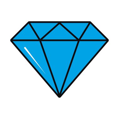 Elmas simgesi izole vektör tasarımı