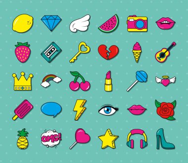 pop sanat sembolü vektör tasarımı