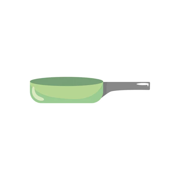 Icône de poêle à frire, design coloré — Image vectorielle