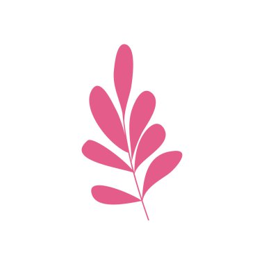 pembe yaprak simgesi, renkli tasarım