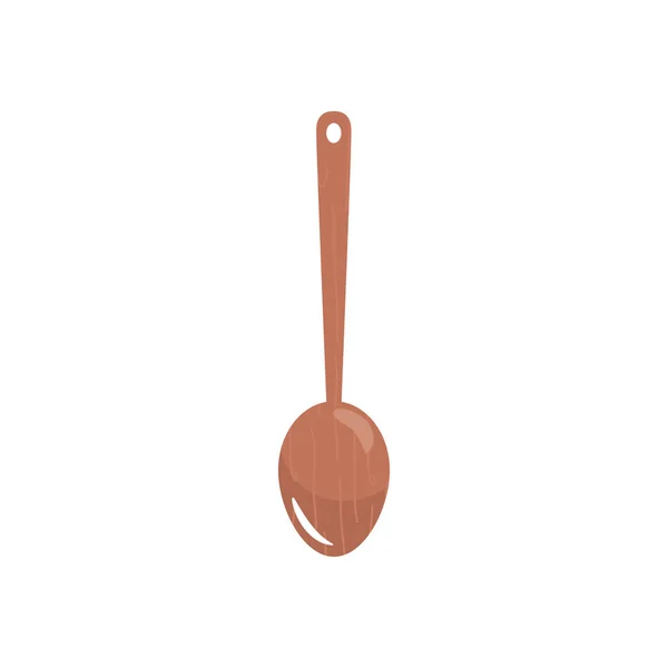 Wooden spoon icon, colorful design — ストックベクタ