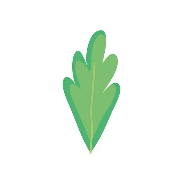 Icono de hoja verde, diseño colorido — Vector de stock