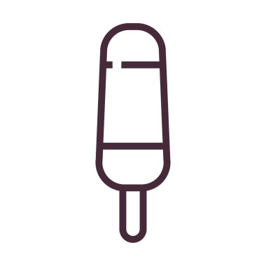 çizgili dondurma çizgisi biçim ikonu vektör tasarımı