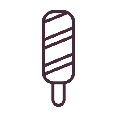 çizgili dondurma çubuk çizgisi biçim vektör tasarımı