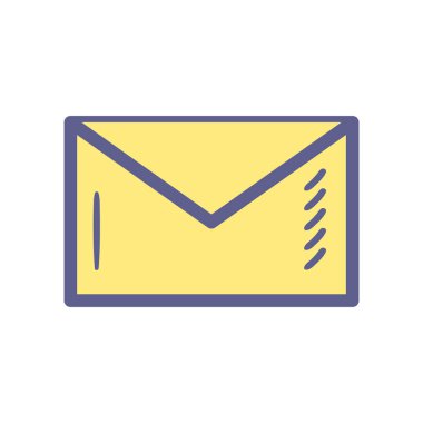 Zarf ileti simgesi vektör tasarımı