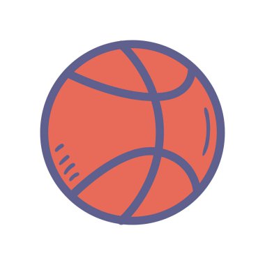 Basketbol sporu vektör tasarımı topu