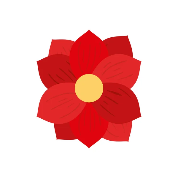 Chinees rood bloem vector ontwerp — Stockvector