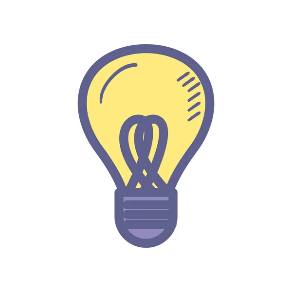 Light bulb icon vector design — Stock Vector