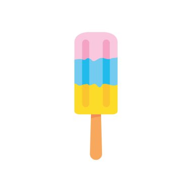 colorful ice lolly icon, vector illustration