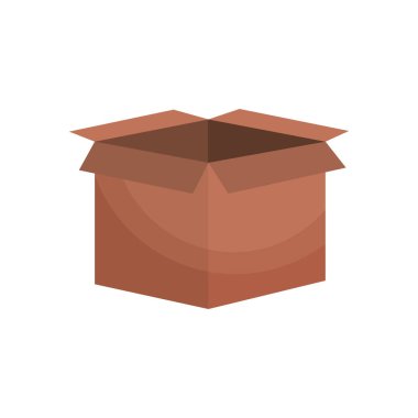 cartoon box icon, colorful design