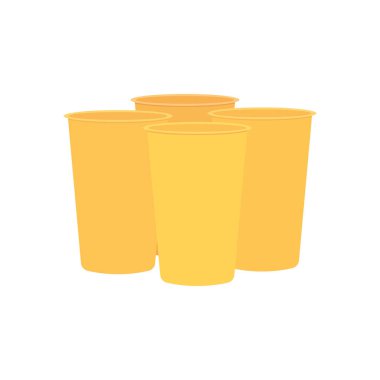 disposable cups icon, colorful design
