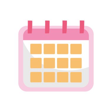 calendar planner icon, colorful design