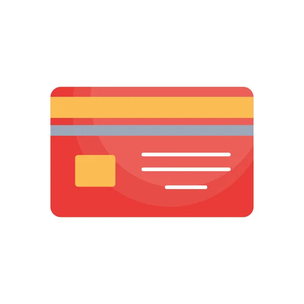 Credit card icon, colorful design — Vector de stock