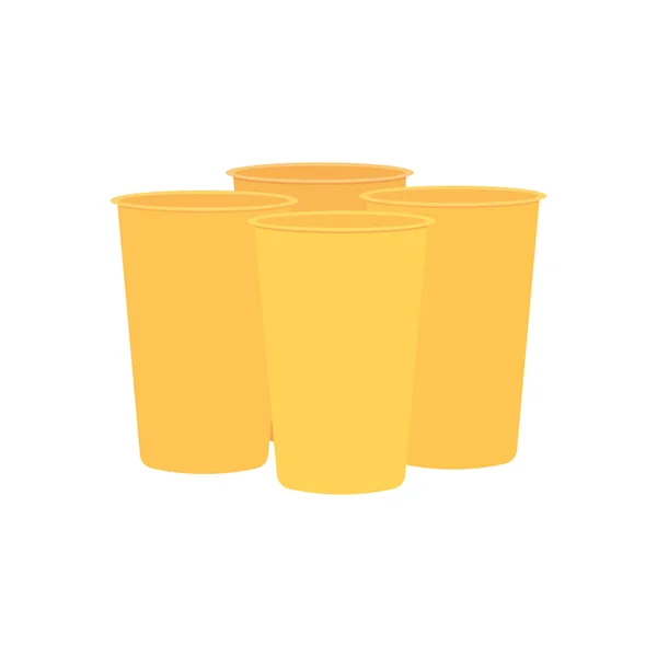 Disposable cups icon, colorful design — Wektor stockowy