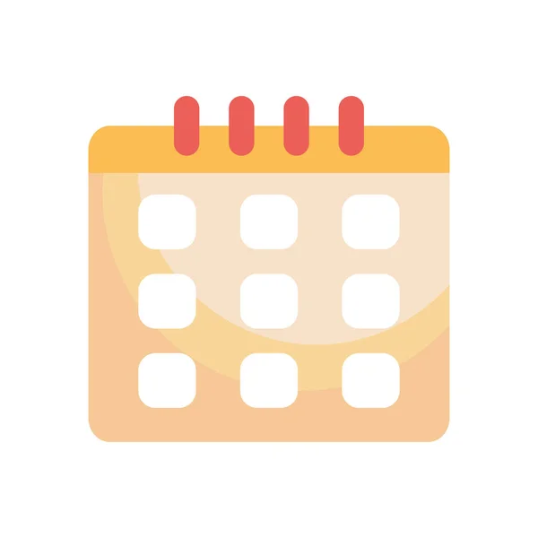 Εικονίδιο προγραμματιστή ημερολογίου, πολύχρωμο σχέδιο — Διανυσματικό Αρχείο