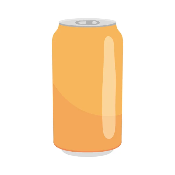 Ícone de lata de laranja, design colorido — Vetor de Stock