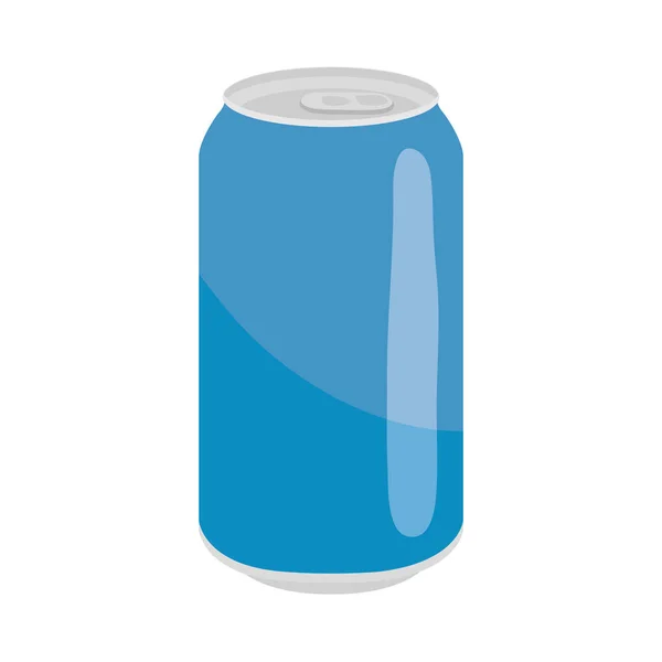 Ícone de lata azul, design colorido — Vetor de Stock