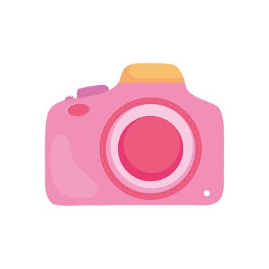 pembe kamera simgesi, renkli tasarım