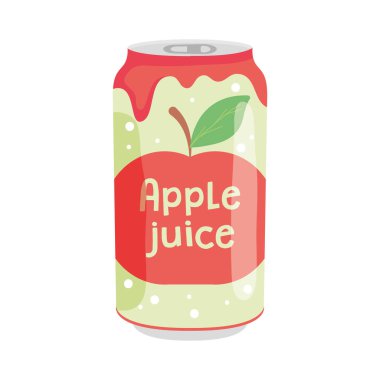 Elma suyu kutusu simgesi, renkli tasarım