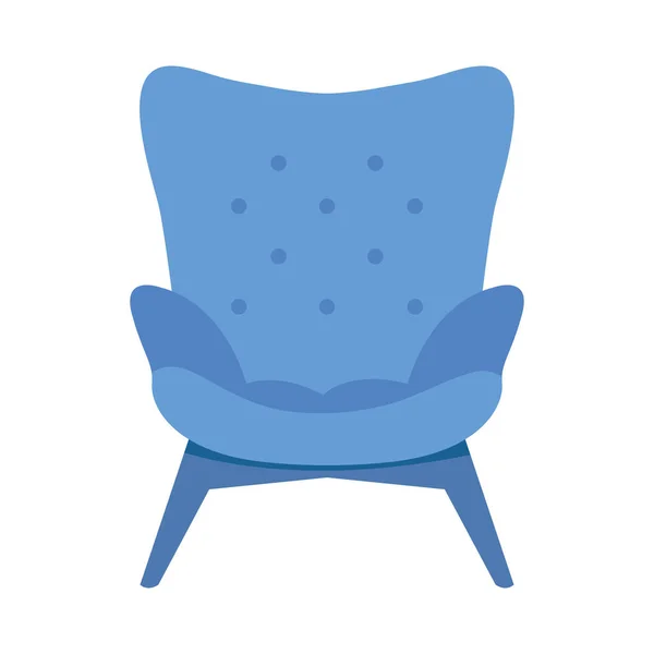 Синее крыло кресло значок, красочный дизайн — стоковый вектор